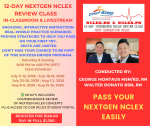 12-Day NextGen NCLEX Review Class (In-Classroom & Livestream)  Starting July 11, 2026 - Registration Only